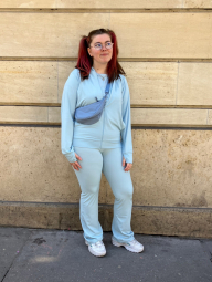 Мягкие расклешенные леггинсы Uniqlo лосины 1159841668 (Голубой M)