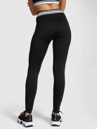 Спортивные бесшовные лосины Victoria's Secret Pink леггинсы 1159855558 (Черный M)