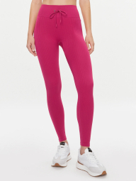 Женские леггинсы GUESS лосины в рубчик 1159861576 (Розовый M/L)