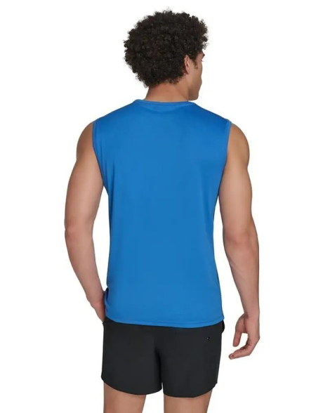 Мужская майка-рашгард Calvin Klein с защитой от солнца UPF 40+ 1159841747 (Синий XL)