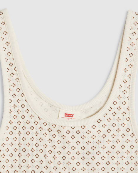 Женская майка Levi's с принтом 1159845687 (Молочный M)