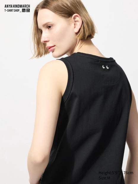 Майка Uniqlo с вышивкой 1159847181 (Черный XL)