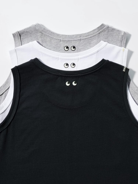 Майка Uniqlo с вышивкой 1159847181 (Черный XL)