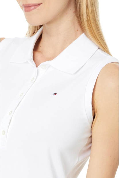 Женская майка-поло Tommy Hilfiger 1159847634 (Белый S)