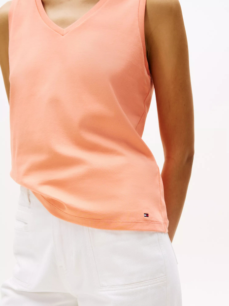Женская майка Tommy Hilfiger 1159847673 (Оранжевый XS)