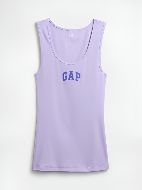 Женская майка GAP в рубчик 1159848019 (Сиреневый L)