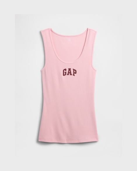 Женская майка GAP в рубчик 1159848063 (Розовый L)