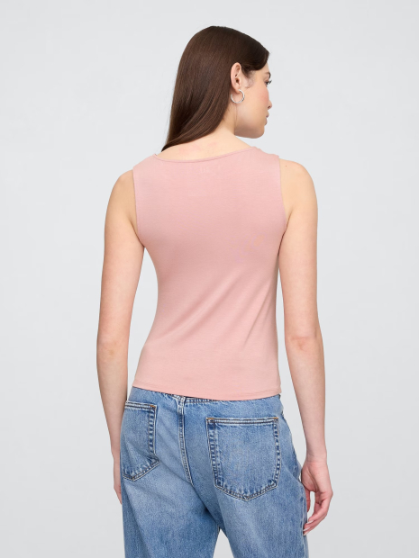 Женская асимметричная майка GAP 1159848286 (Розовый S)