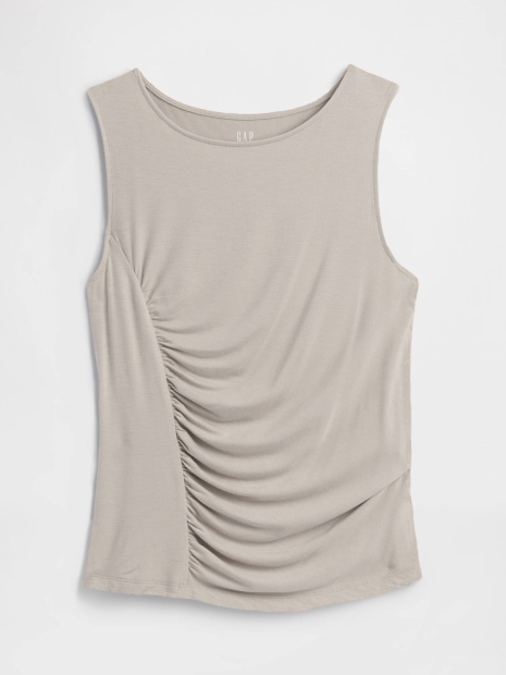 Жіноча асиметрична майка GAP 1159849640 (Бежевий XS)