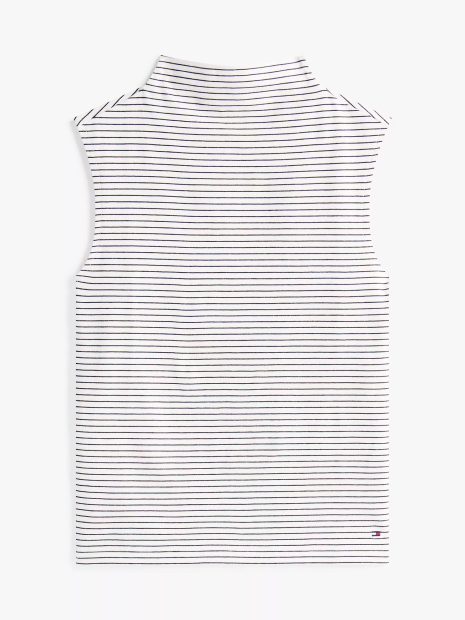 Женская майка Tommy Hilfiger с воротником 1159852058 (Белый S)