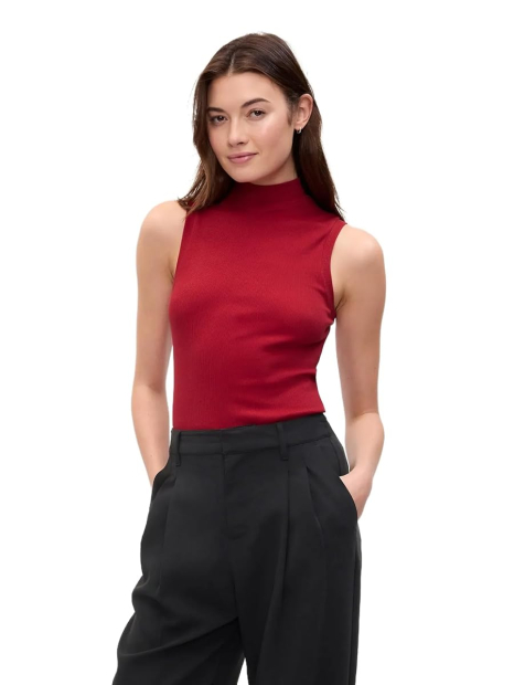 Женская майка GAP с воротником-стойкой 1159853015 (Красный XL)