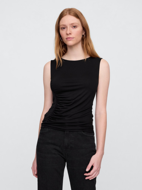 Женская асимметричная майка GAP 1159853870 (Черный XS)