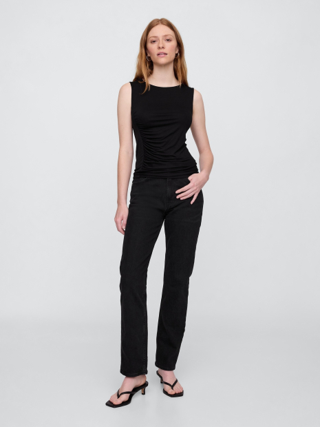 Женская асимметричная майка GAP 1159853870 (Черный XS)