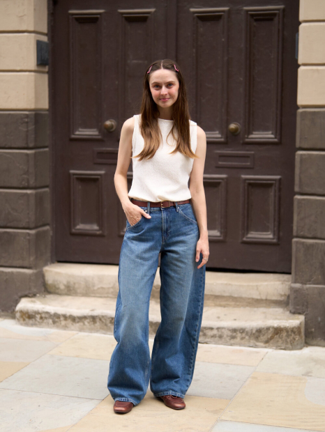 Женская майка UNIQLO из текстурной ткани 1159854987 (Белый M)