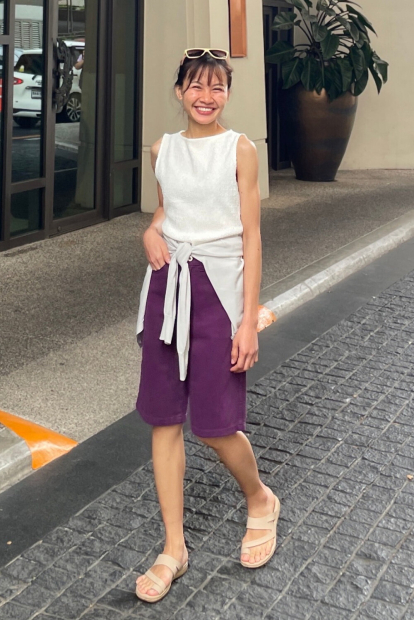 Женская майка UNIQLO из текстурной ткани 1159854987 (Белый M)