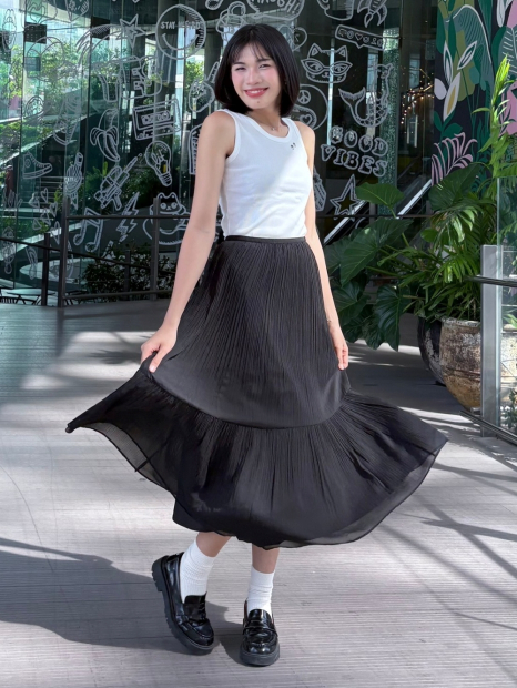 Майка в рубчик Uniqlo с вышивкой 1159858423 (Белый XS)