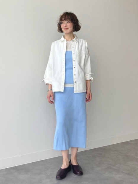 Вязаная майка Uniqlo топ 1159864600 (Голубой XL)
