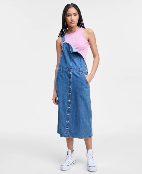 Майка жіноча Levi's в рубчик 1160562117 (Рожевий L)