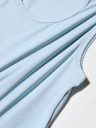 Женская майка в рубчик Uniqlo AIRism 1159842257 (Голубой XS)