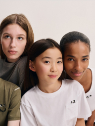 Майка в рубчик Uniqlo з вишивкою 1159844125 (Білий S)