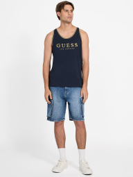 Майка мужская GUESS с логотипом 1159844779 (Синий S)