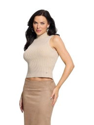 Женская вязаная майка GUESS 1159845572 (Бежевый L)