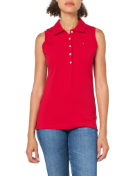 Женская майка-поло Tommy Hilfiger 1159846609 (Красный XS)