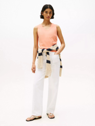 Женская майка Tommy Hilfiger 1159847673 (Оранжевый XS)