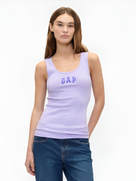 Женская майка GAP в рубчик 1159848019 (Сиреневый L)