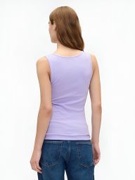 Женская майка GAP в рубчик 1159848019 (Сиреневый L)