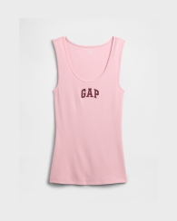 Женская майка GAP в рубчик 1159848063 (Розовый L)