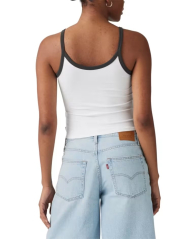 Женская укороченная майка Levi's с принтом 1159851732 (Белый XS)