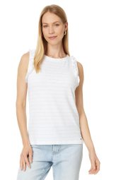 Женская майка Tommy Hilfiger с рюшами 1159852330 (Белый XL)