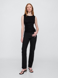 Женская асимметричная майка GAP 1159853870 (Черный XS)