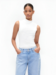 Женская майка GAP с воротником 1159854854 (Белый S)