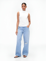 Женская майка GAP с воротником 1159854854 (Белый S)