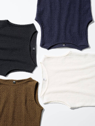 Женская майка UNIQLO из текстурной ткани 1159854987 (Белый M)