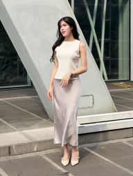 Женская майка UNIQLO из текстурной ткани 1159854987 (Белый M)