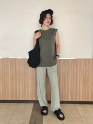 Майка AIRism Uniqlo 1159856924 (Зеленый 3XL)