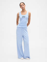 Женская майка в рубчик GAP с логотипом 1159863524 (Голубой XL)