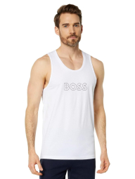 Мужская майка BOSS by Hugo Boss с логотипом 1159864471 (Белый XL)