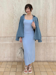 Вязаная майка Uniqlo топ 1159864600 (Голубой XL)