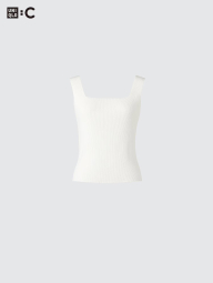 Майка в'язана Uniqlo топ 1159864902 (Молочний L)