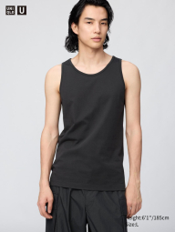 Базовая майка Uniqlo 1159990513 (Черный M)