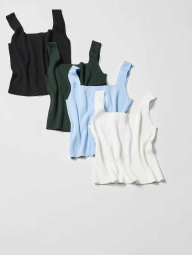 Вязаная майка Uniqlo топ 1160757953 (Черный S)