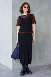 Вязаная майка Uniqlo топ 1160757953 (Черный S)
