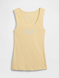 Майка жіноча в рубчик GAP з логотипом 1161259355 (Жовтий L)