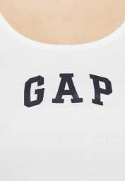 Набор женских маек в рубчик GAP с логотипом 1161460647 (Синий/Белый M)