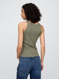Женская майка GAP в рубчик 1161693655 (Зеленый XS)