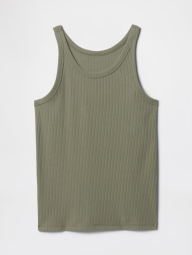 Женская майка GAP в рубчик 1161693655 (Зеленый XS)